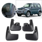 4pcs Front Rear Mud Flaps Splash Guards for Suzuki Jimny (2005-2018)