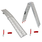 Set of 2 Folding Aluminum Loading Ramps for ATV UTV Truck Motorcycle
