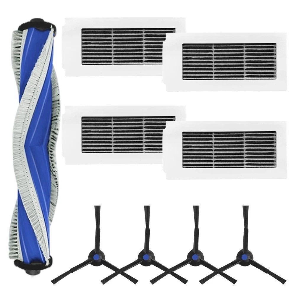 Main Brush and Side Brush Filter Set for Ecovacs Hybrid Robot Vacuum