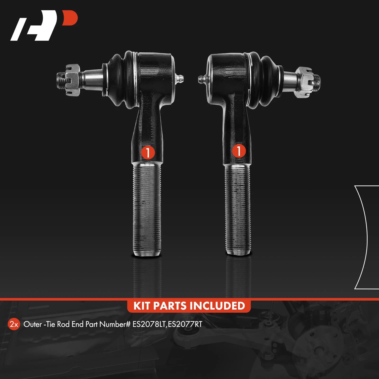 2X Outer Tie Rod End for Ford F-250 F-350 F-100 Ranger Bronco (1980–1996)