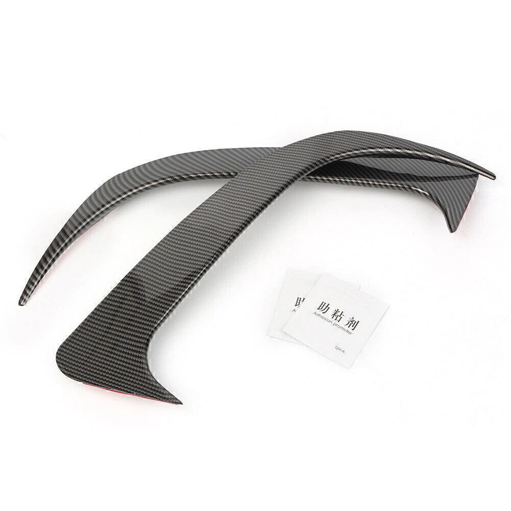 2X Carbon Fiber Rear Bumper Canard/Air Vent Cover Trim for Benz CLA (2013–2019)