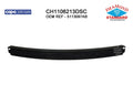 Replacement Polypropylene/Steel Rear Bumper Impact Bar (See compatibility Chart)
