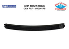 Replacement Polypropylene/Steel Rear Bumper Impact Bar (See compatibility Chart)