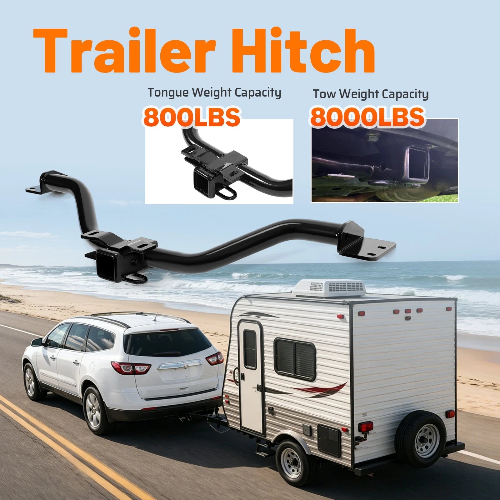 2" Receiver Trailer Hitch for Buick Enclave, Acadia, Traverse (2007–2017)