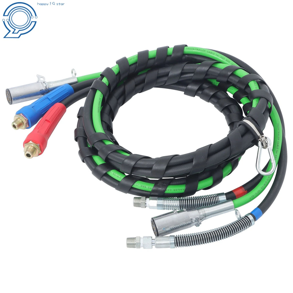 15ft 7 Way ABS & Air Line Hose Wrap for Semi Truck Trailer