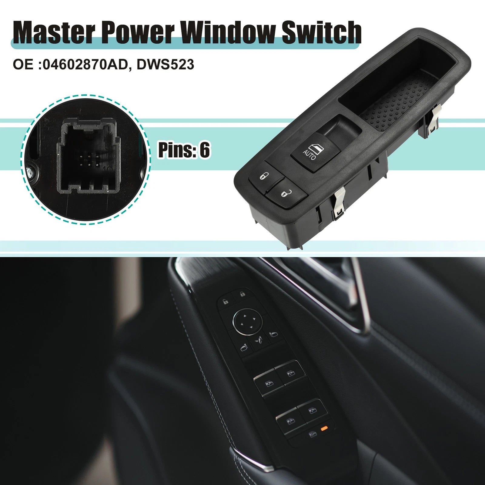 Master Power Window Switch for Dodge Ram 2500 (2010) 718844734257