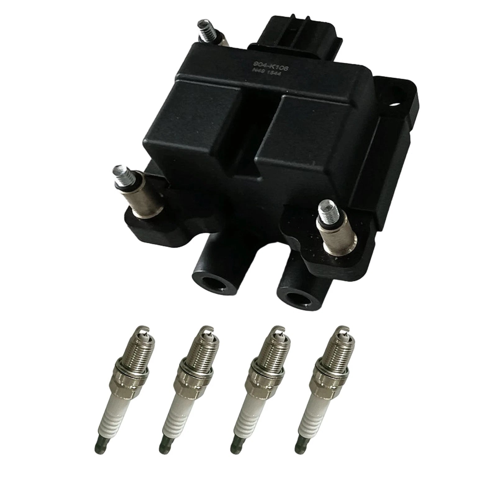 Set of 4 Iridium Spark Plugs & Ignition Coil for Subaru Impreza (2008–2011)