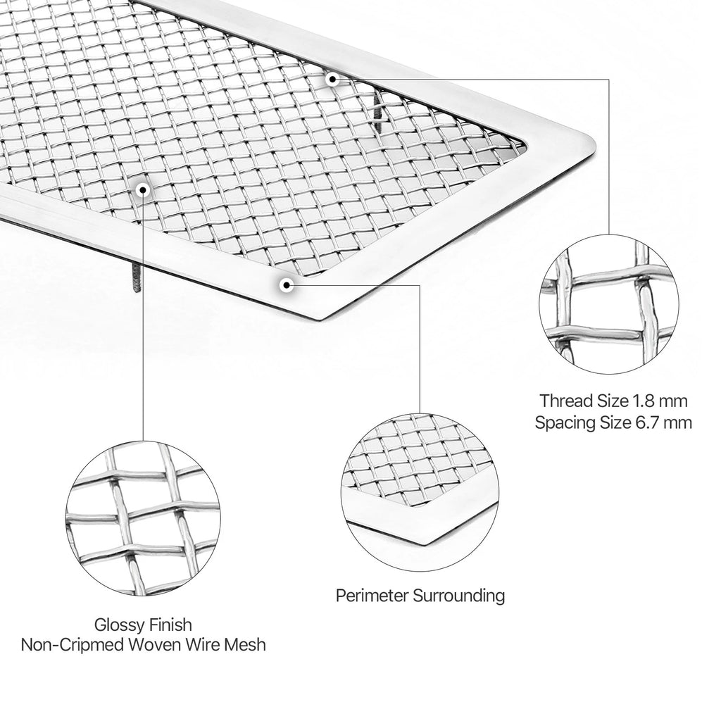 Stainless Mesh Grille Combo for Cadillac ATS (2013-2014)