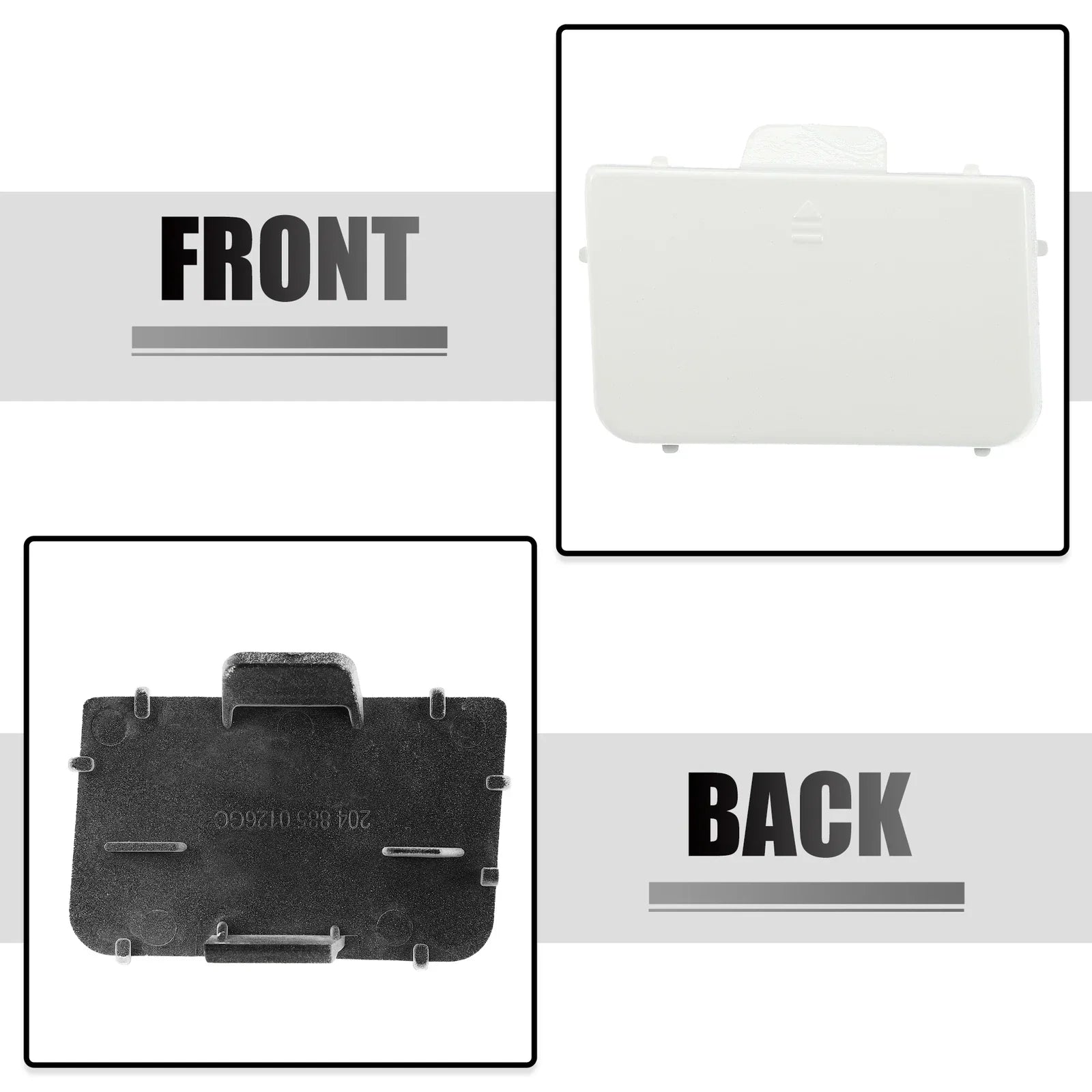 Front Bumper Tow Hook Eye Hole Cover for Mercedes-Benz C-Class W204 (2007-2014)