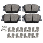 Set of 4 Akebono Rear Brake Pads ACT1212A for Lexus ES350 Pontiac Vibe Toyota Avalon (2007–2019)