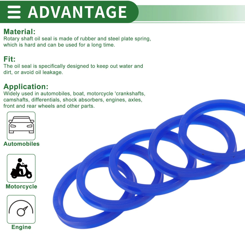 Set of 5 Oil Seal Rotary Shaft Seal 42x50x6mm High Pressure for Various Models