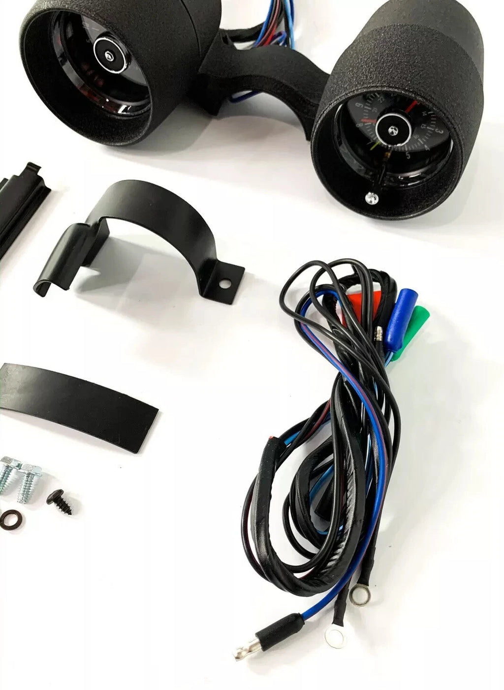 Rally Tachometer with Clock Backlight for 1966 Ford Mustang V8 (6000 RPM)