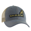 Mack Trucks Rubber Logo Hat for Mack Trucks (Charcoal, Summer, Mesh Back)
