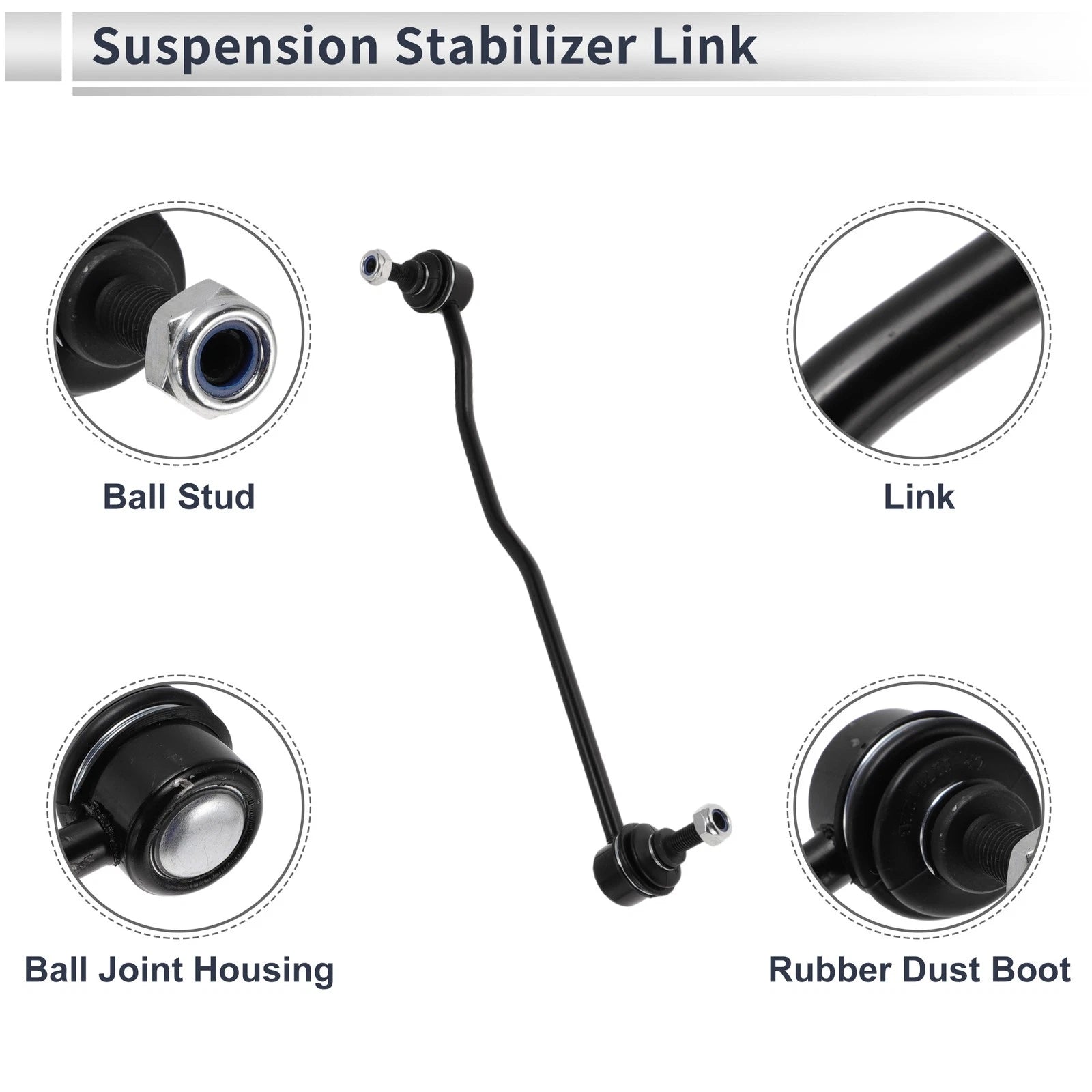 Set of 2 Front Stabilizer Bar Links for Subaru Legacy (2015–2019) No.K750906/K750907