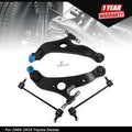 Set of 4 Front Lower Control Arms with Ball Joints for Toyota Sienna (2004–2010)