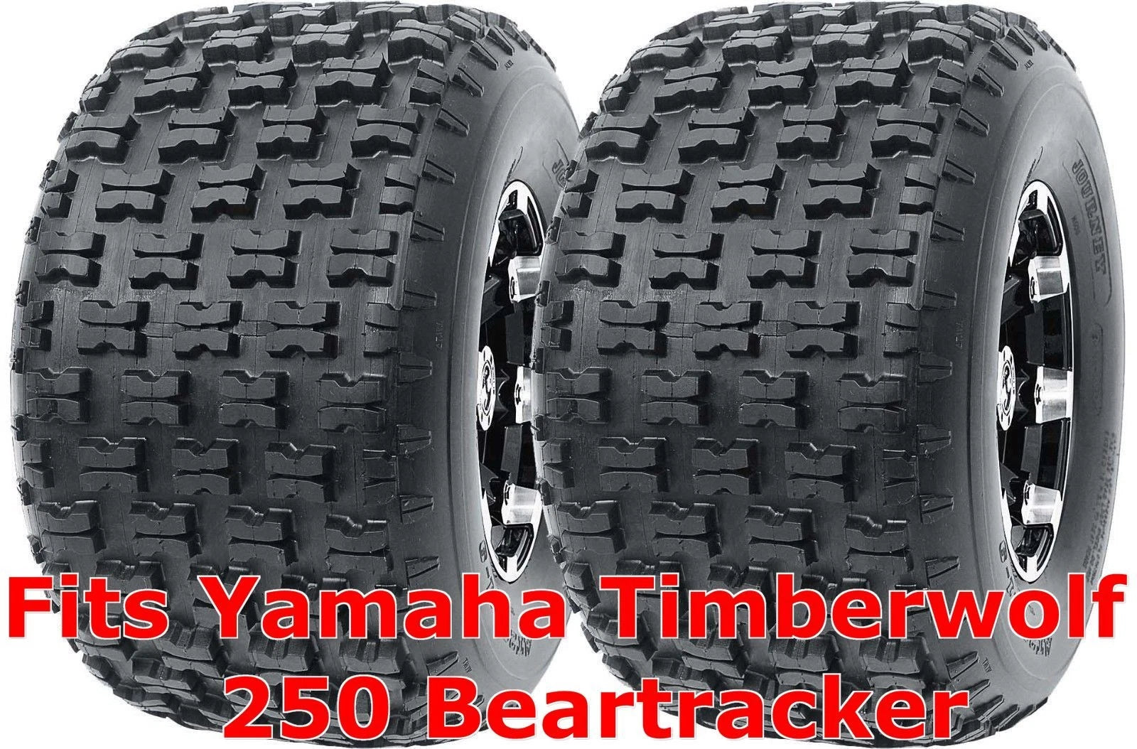 Set of 2 WANDA Sport ATV Tires 22x10-10 for Yamaha Timberwolf 250 (1996–2000)
