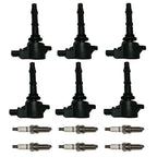 6X Ignition Coils and Spark Plugs for Mercedes-Benz C250 GL450 ML350 (2012–2015)