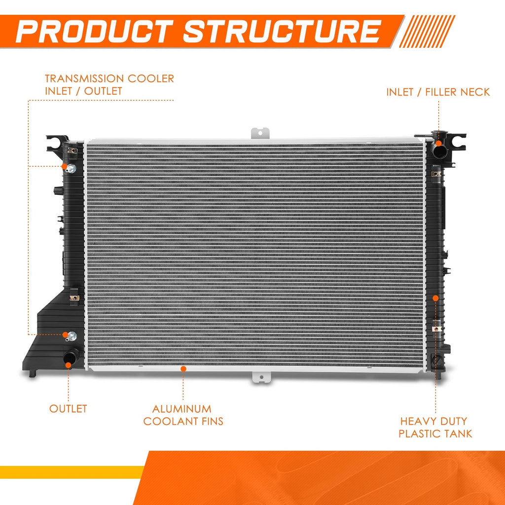 Aluminum Core Radiator for Nissan NV1500 NV2500 NV3500 (2012–2021) DPI-13335