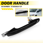 Front Driver Primed Black Exterior Door Handle w/ Keyhole for Honda Civic (2006–2011)