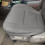 Driver Bottom Seat Cover for Toyota Sequoia Limited SR5 (2000–2004) Gray Leather