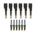 Set of 6 Ignition Coils & 6 Spark Plugs for Audi A3 Quattro TT 3.2 V6 (2006–2013)