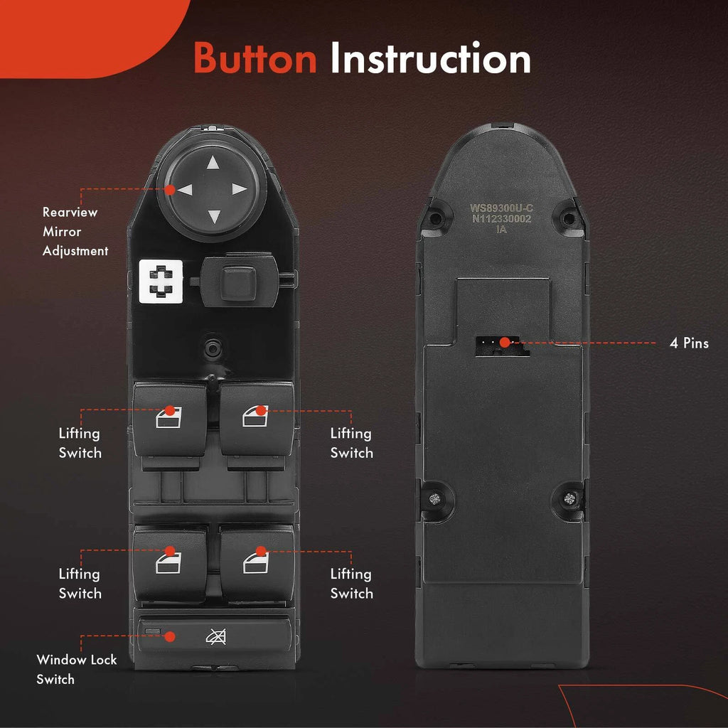 Power Window Switch for BMW X3 (2004-2010) with Memory Seats