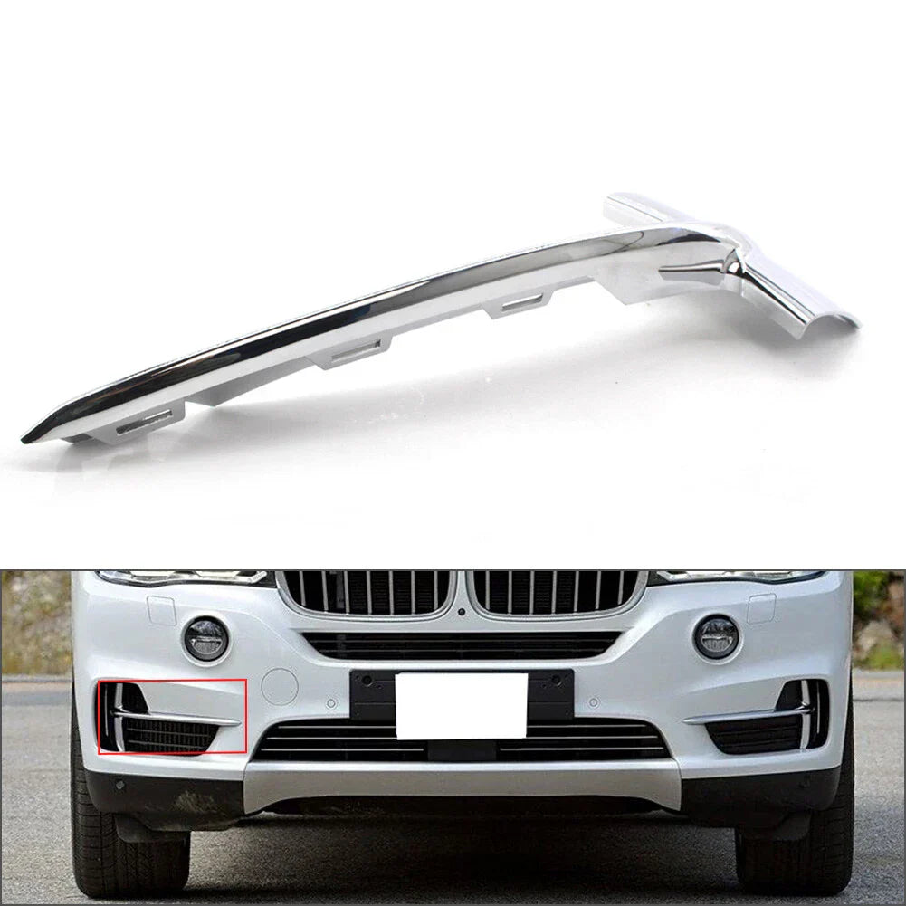 Chrome Right Side Front Bumper Grille Trim for BMW X5 (2014-2018)