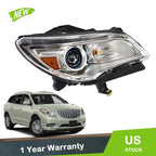 HID Headlight for Buick Enclave (2013–2017) Right Side with LED DRL