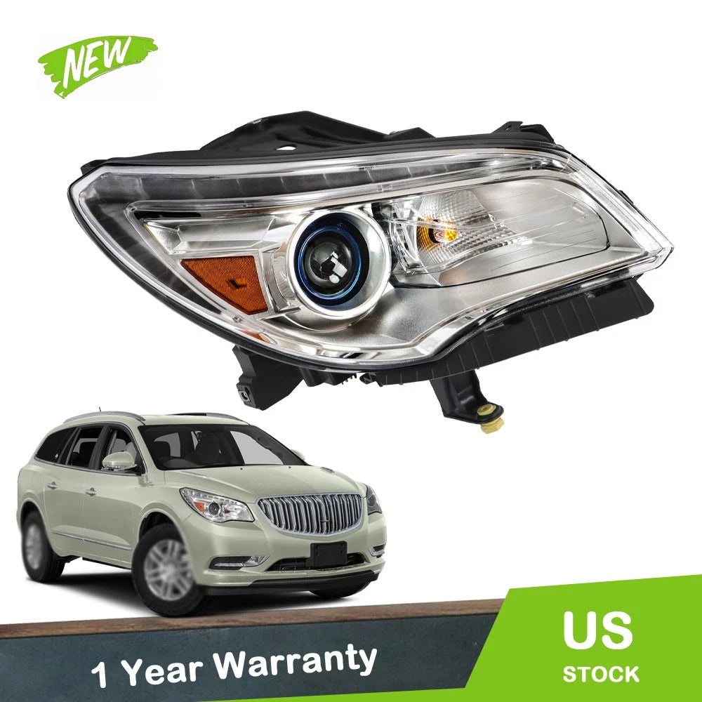 HID Headlight for Buick Enclave (2013–2017) Right Side with LED DRL