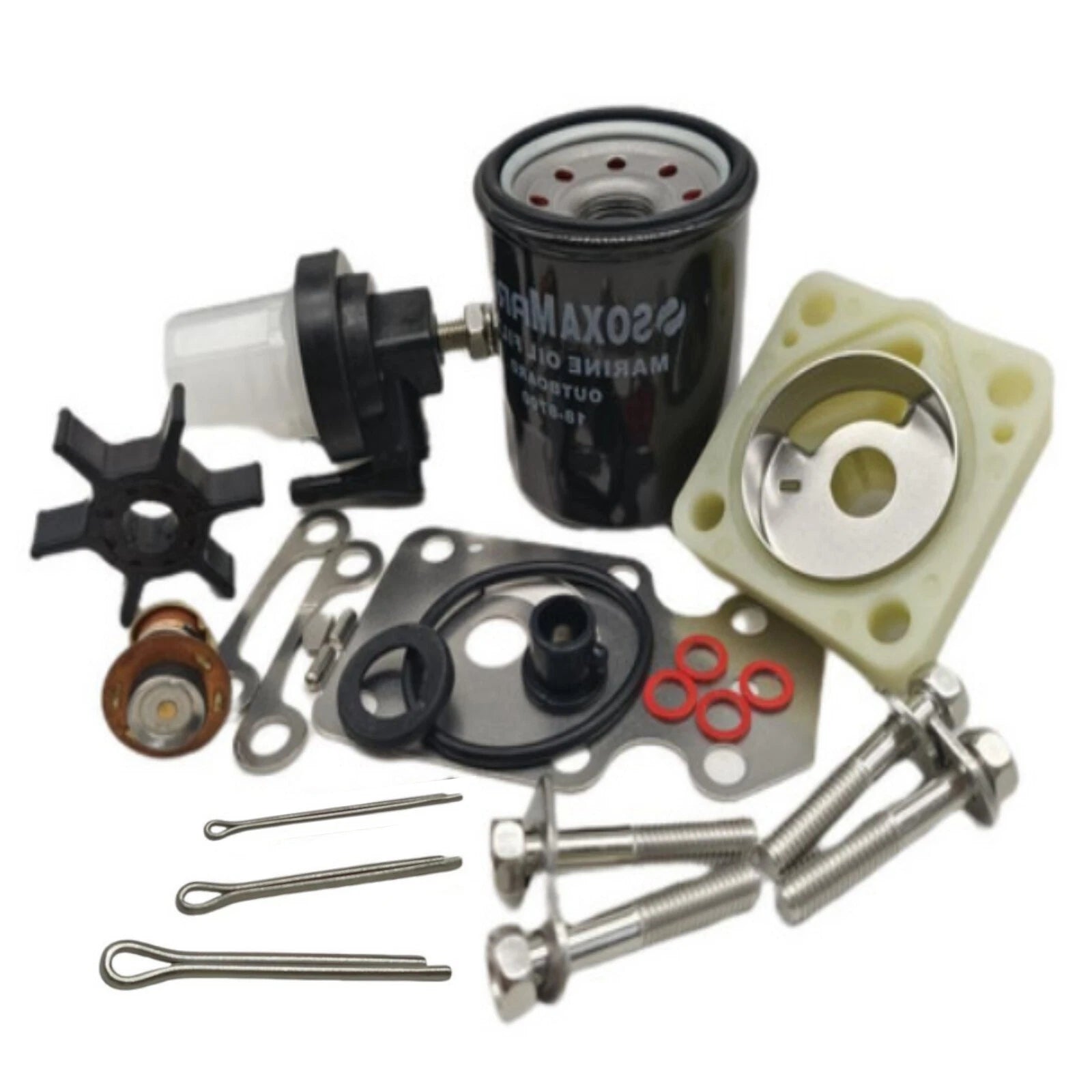 Service Kit for Yamaha Outboard 4-Stroke 20HP F20B (Includes Thermostat 6AH-12411)