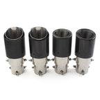 Exhaust System Pipe Muffler Tip for - Stainless Steel Carbon Fiber