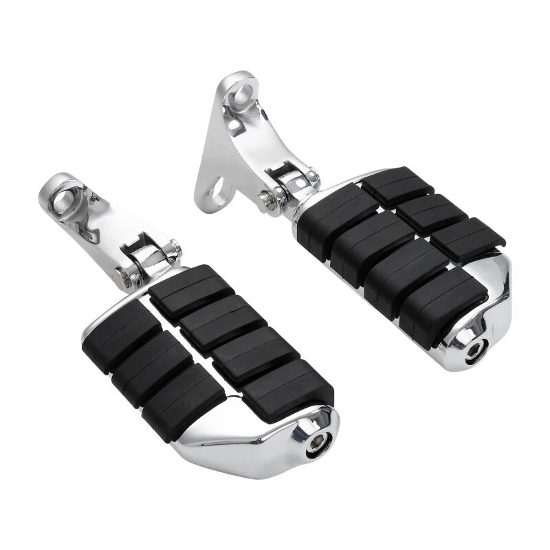Chrome Rear Passenger Footpeg Pegs for Harley Touring Street Glide (1993–2025)
