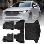 Set of 4 TPE Rubber Floor Mats for Mazda CX-5 (2017–2025)