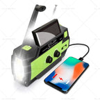 Emergency Solar Hand Crank Weather Radio Power Bank Flashlight