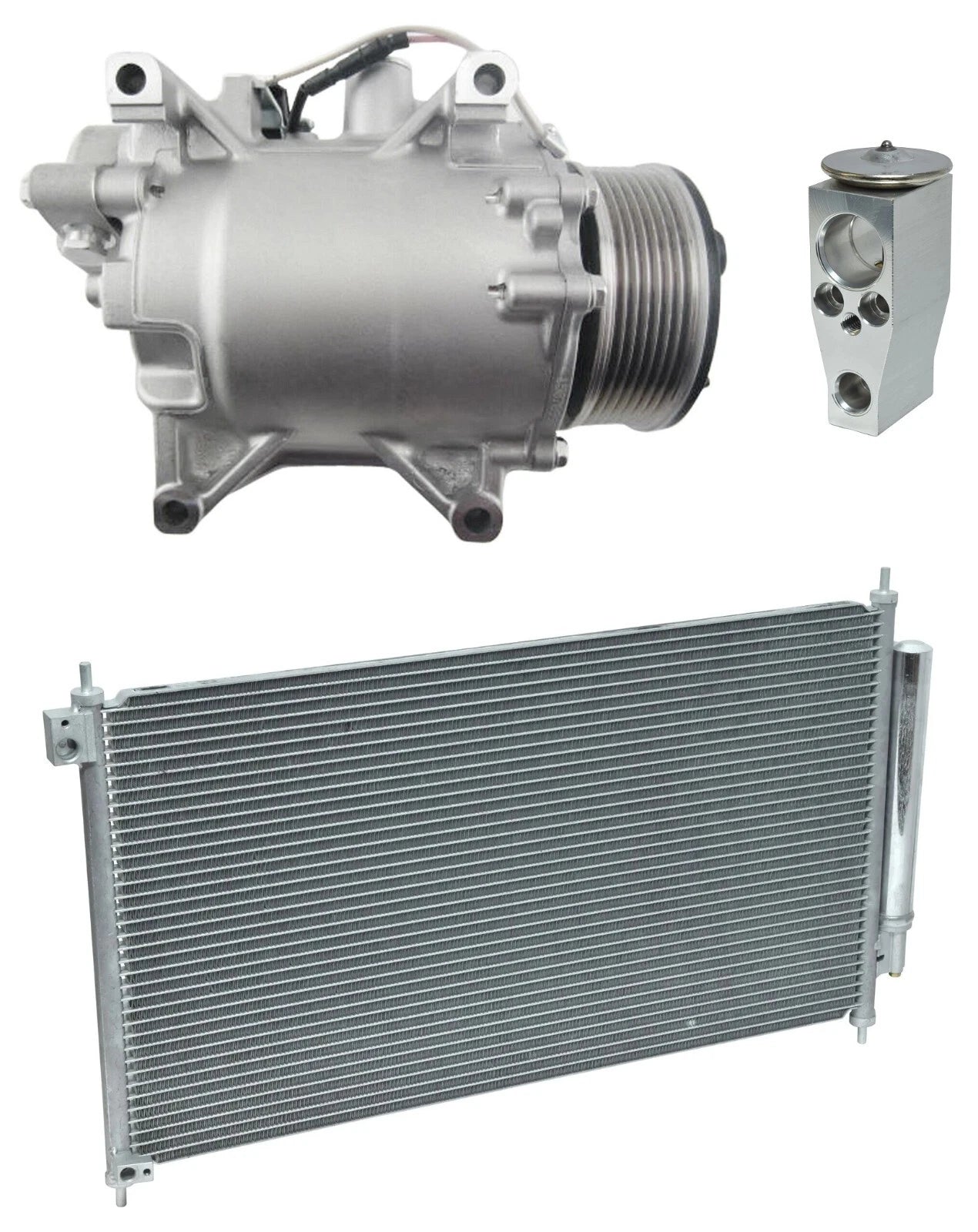 AC Compressor Kit With Condenser for Acura ILX 2.4L (2017–2017)