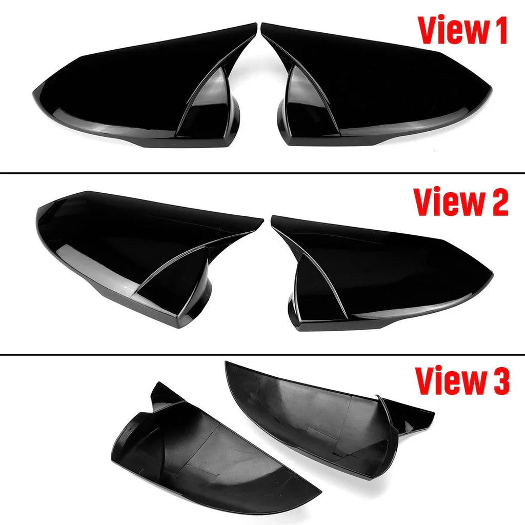 Mirror Cover//Rear Door Mirror Glossy Black for Hyundai Elantra (2021–2025)