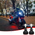 Ultra Bright COB White H7 LED Headlight Kit for Dual Beam (Hi/Lo, 2-Pack)