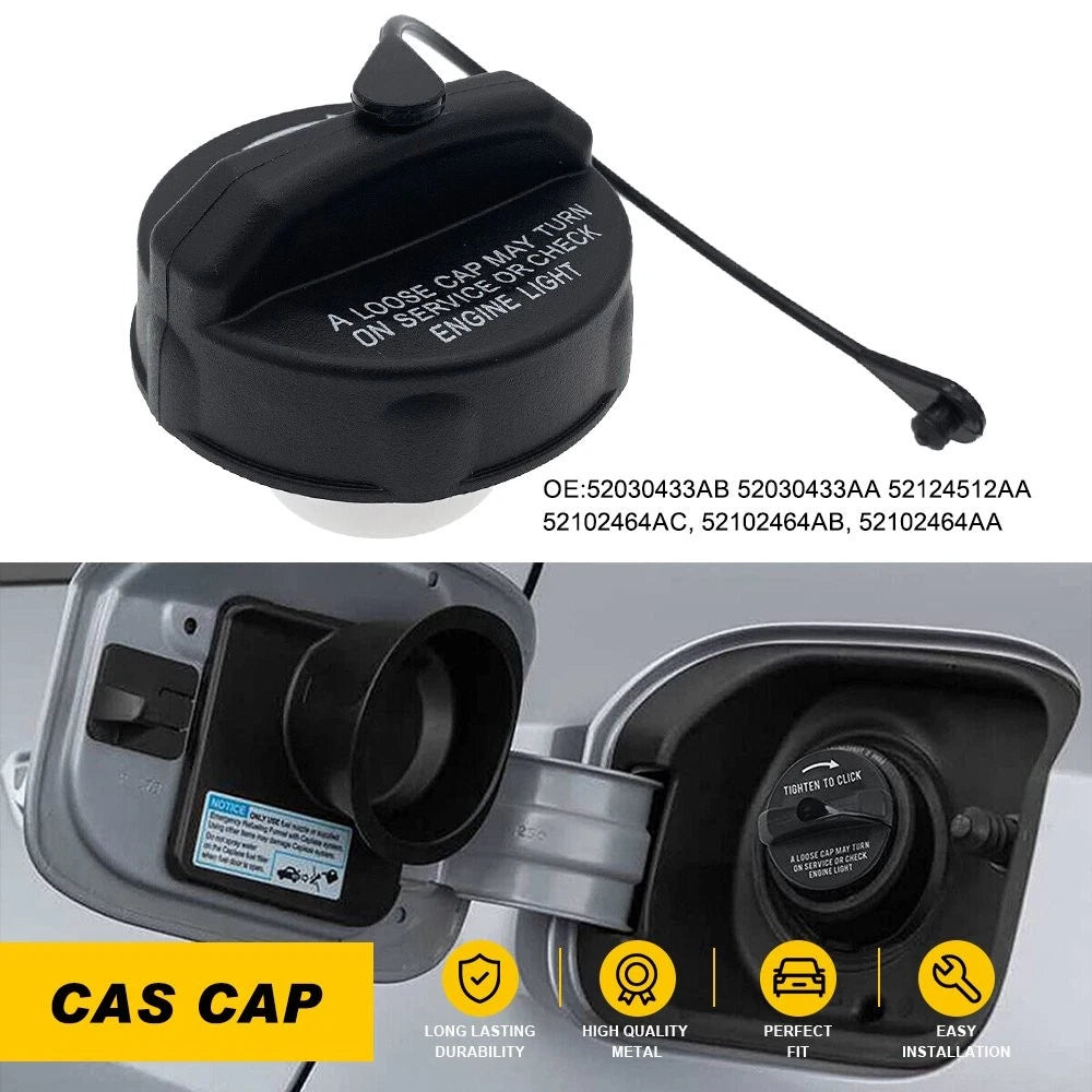 Fuel Tank Gas Cap with Tether for Jeep Grand Cherokee Liberty (2002–2010) 52030433AA