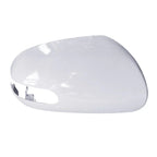White Left & Right Side Door Mirror Cover Caps for Kia Forte (2009-2012)