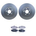 Front Rotors Low-Met Disc Brake Pad Kit for Mercedes W205 C300, W213 E300 (2015–2023)