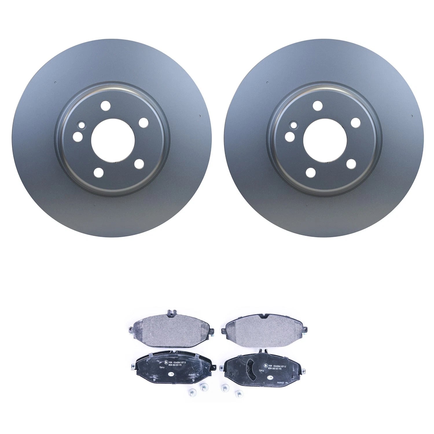 Front Rotors Low-Met Disc Brake Pad Kit for Mercedes W205 C300, W213 E300 (2015–2023)