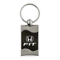 Black Rectangular Wave Keychain - Officially Licensed for Honda Fit