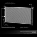 Aluminum Radiator for Nissan Rogue 2.5L (2021–2023) DPI13929