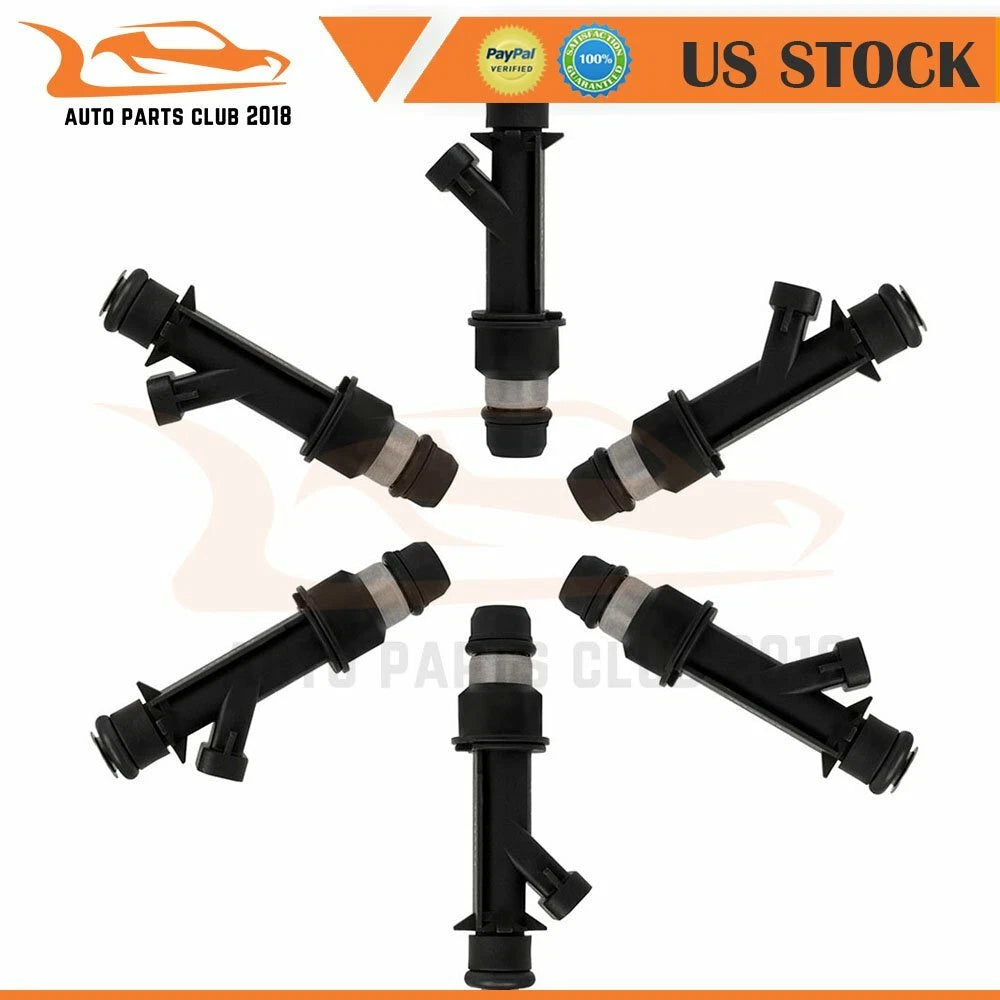 Set of 6 Fuel Injectors for GMC Canyon Chevrolet Colorado (2004–2012)