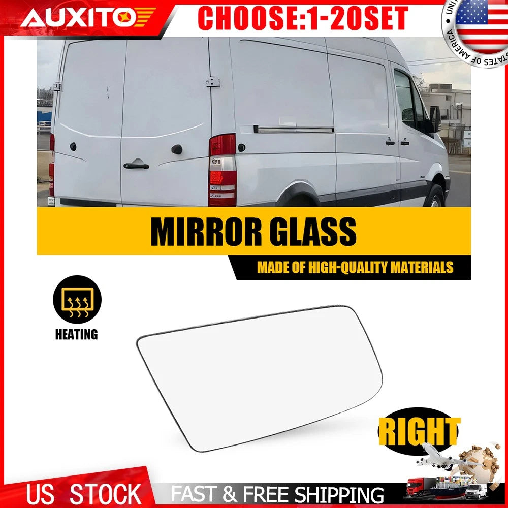 Heated Mirror Glass for Mercedes Sprinter W906 (2007–2018) Right Side