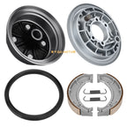 Rear Brake Drum Hub Plate Shoes Assy for Yamaha Big Bear 350 YFM350/FW (1996–1999)