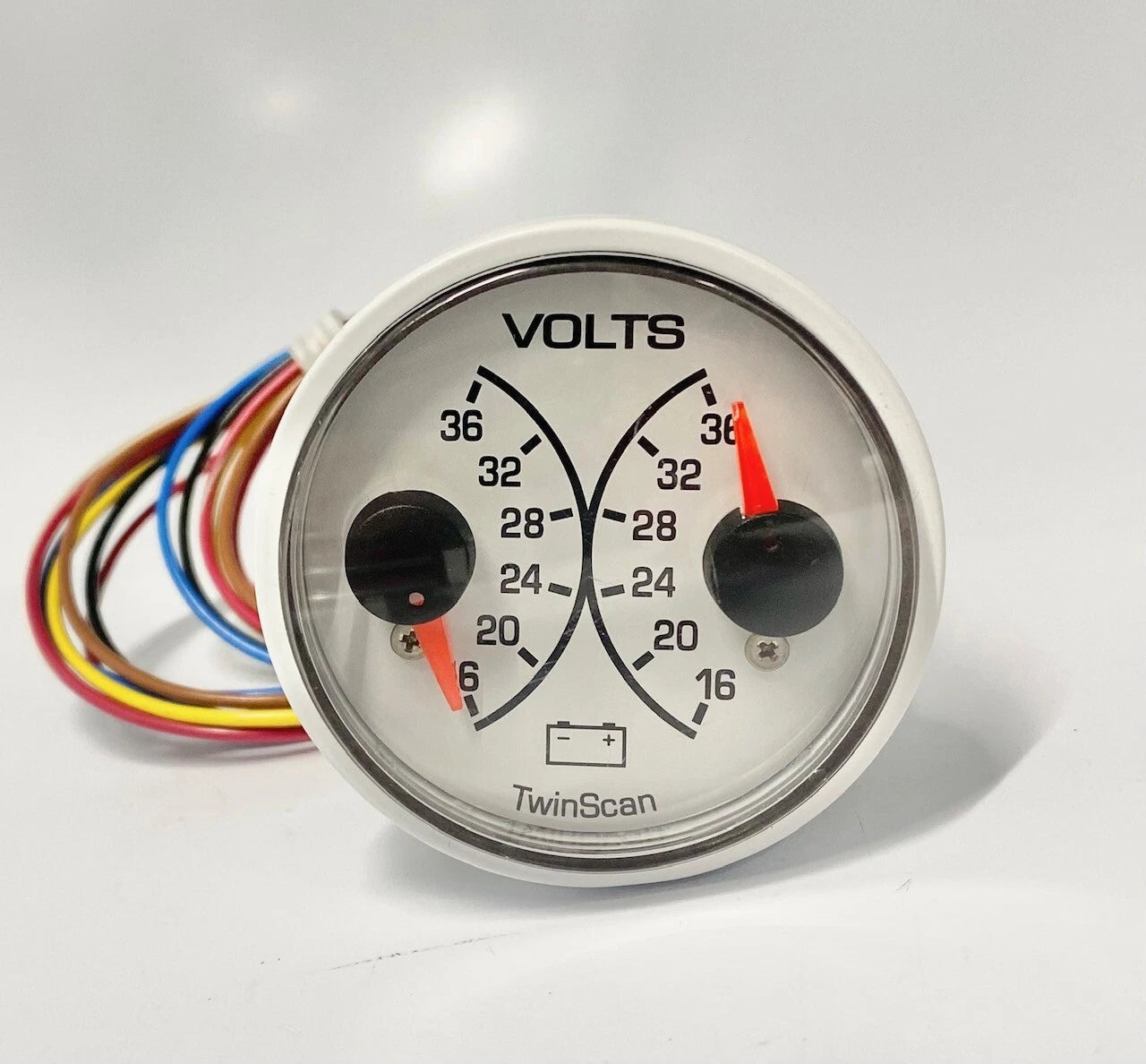 FloScan TwinScan Voltage Gauge for 2VW026-V203 (16-36V Range, 12V Powered)