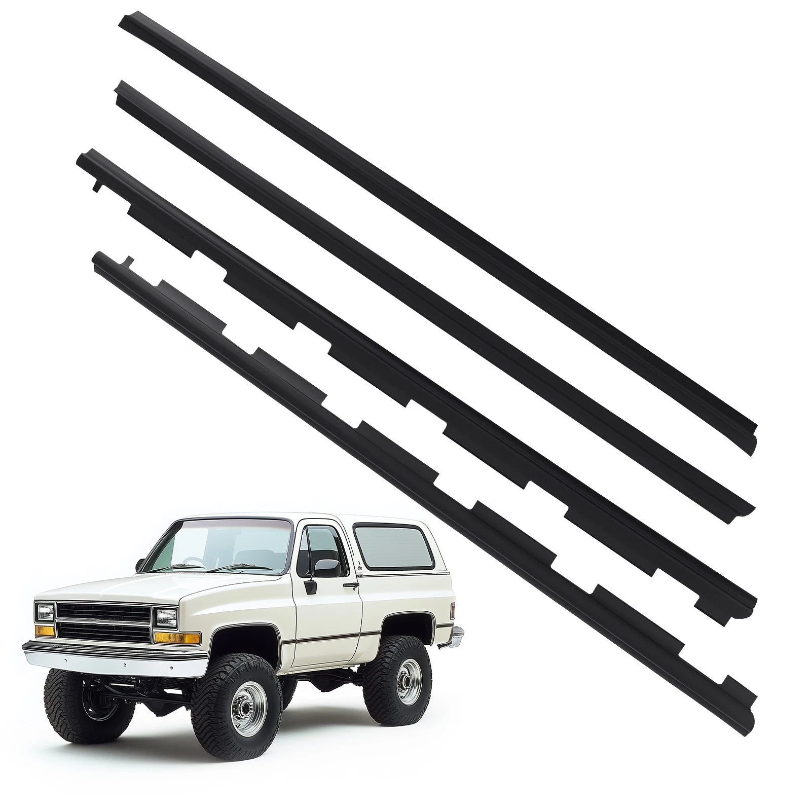 Front Weatherstrip Kit for GMC C3500/K3500 (1988–2002) Rubber