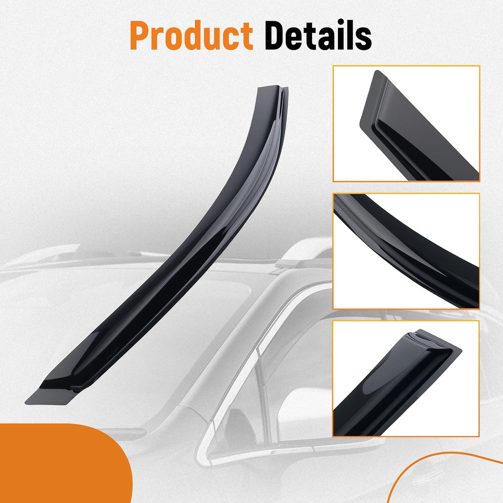 Set of 4 Wind Deflectors Rain Guards for Subaru Impreza (2008–2011)