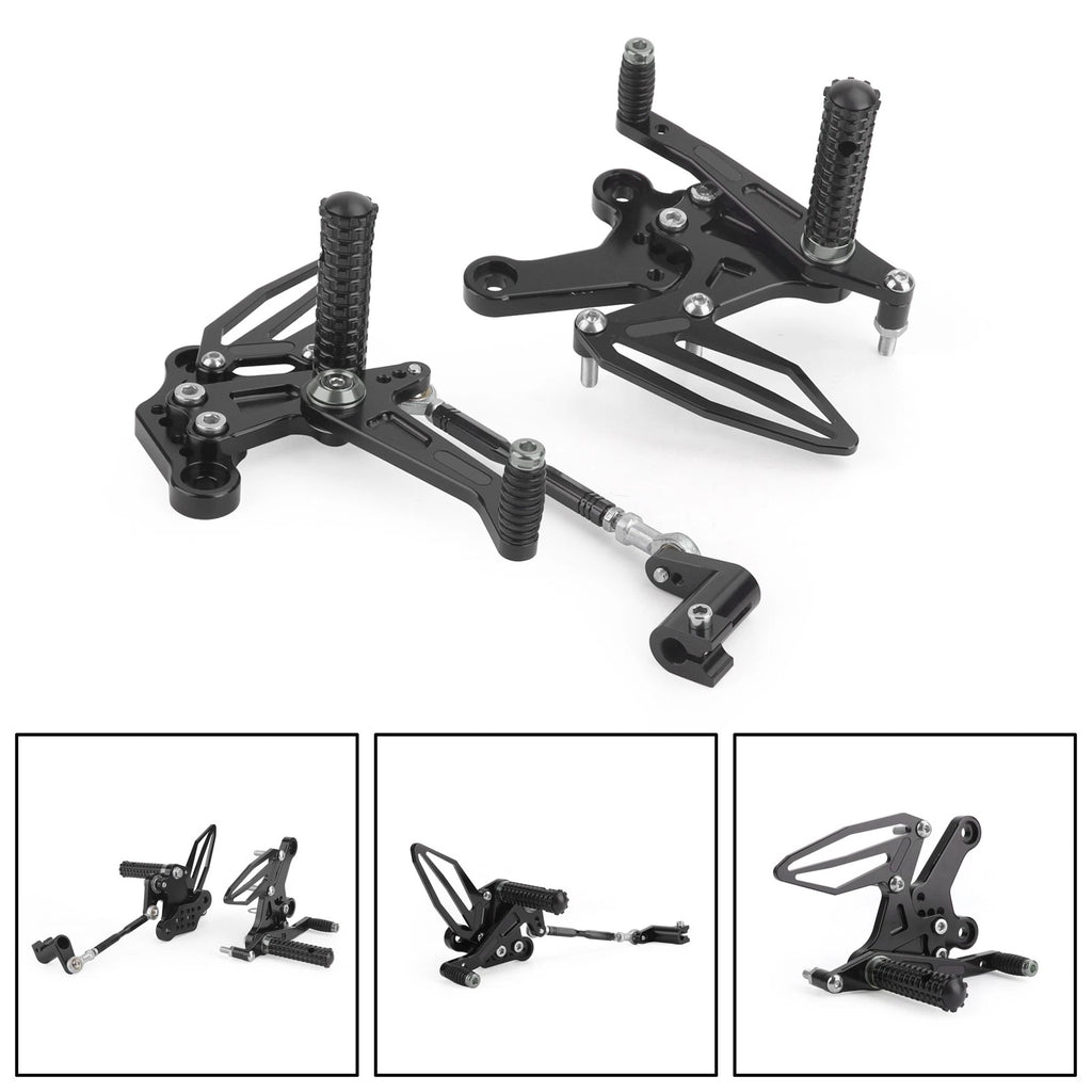 Adjustable Rearsets Foot Pegs for Kawasaki Ninja 250 400 (2018–2022) Titanium
